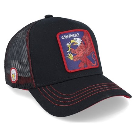 Capslab - Fantastic Beasts Griffin Black/Red Trucker Trucker Black Cap - @ Hatstore