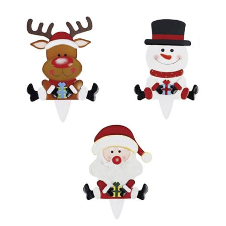 3 X Led Julscen Dekoration Ljus Jultomten Snowman Älg