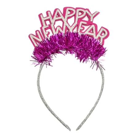 Glitter GODT NYTTÅR Shape Hair Hoop Christmas Rave Party Shining Headwear