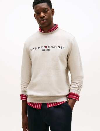 Tommy Hilfiger Tommy Logo Sweatshirt - Cream - L