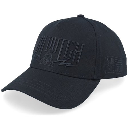 Von Dutch - Black - adjustable - Cap - Embroidery Baseball Cap Black A-Frame Adjustable - Hatstore
