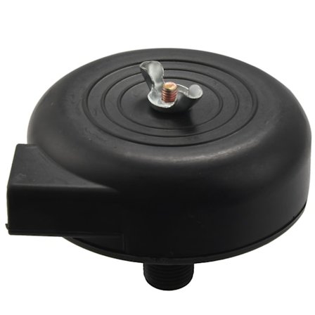 Pt 1/2, hann, svart plast kompressor luftfilter