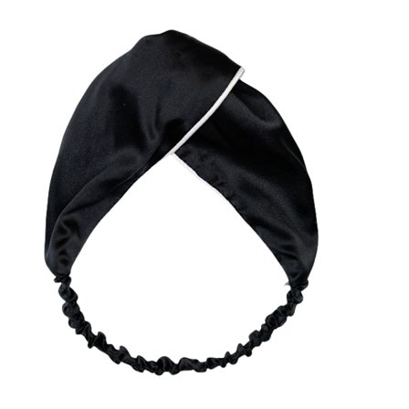 100% silkehårbånd med bred skygge