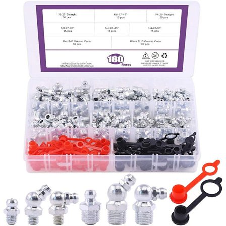 181 kpl Hydrauliliitin Rasvaliitin Grease Zerks Fitting