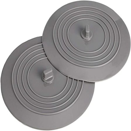 2-pakning 6-tommers universell silikongummi - badekarpropp avløpspluggdeksel for kjøkken bad vask badekar