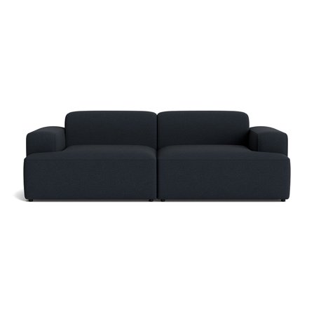 Madrid 3 personers sofa - Loop Mørkeblå - 238x101x75cm - Komfortabel Flyder Sofa - 3 Personers Sofa i Smukke Farver og Stoftyper
