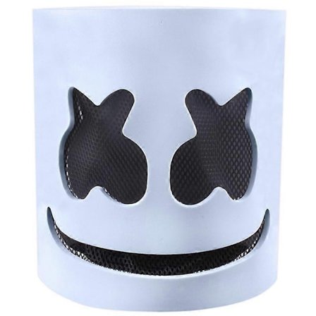 Halloween DJ Marshmello Mask Helmkostym för Fest - WELLNGS