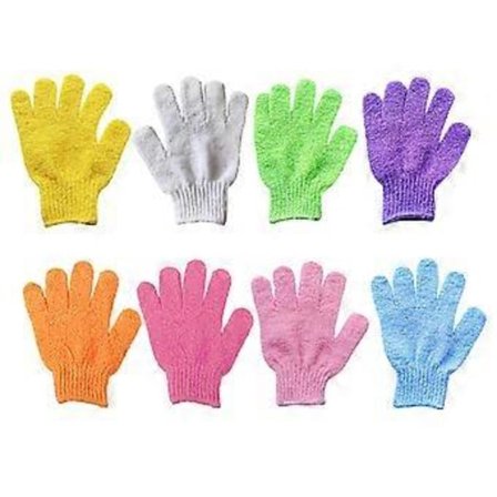 8 st Exfolierande Handskar, Hudexfolierare för Kroppen, Duschhandskar, Skrubbhandskar Exfolierande