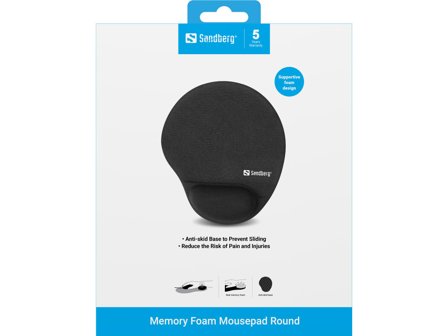 Sandberg Memory Foam Mousepad Round