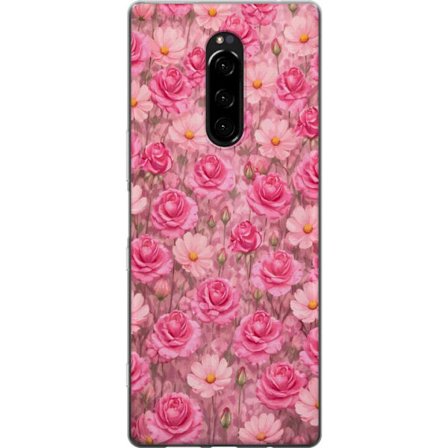 Kompatibelt Mobildeksel til Sony Xperia 1 Petal Reverie Blush Rose