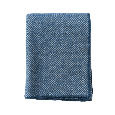 Klippan Diamonds Filtar & plädar Unisex Blå 130 X 180