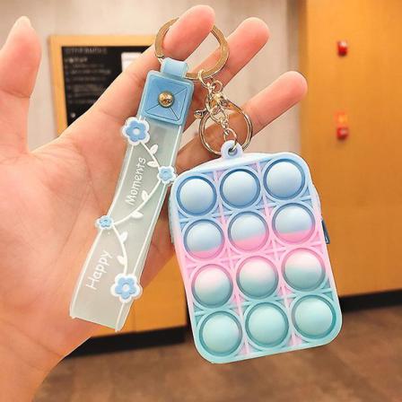 Dekompression Myntväska Skolväska Nyckelkedja Hänge