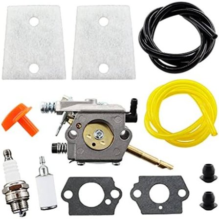 Karburator med luftfilter, tændrør, brændstofslange til Stihl H24D FS48 FS52 FS56 FS62 FS66 FS81 FS86 FS88 FS106 BR400 Walbro WT-45 erstatter 4126 120