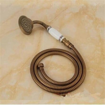 Brusehoved Antik Bronze Klassisk Telefon Håndholdt Brusehoved 1,5M Rustfrit Stål 2025.