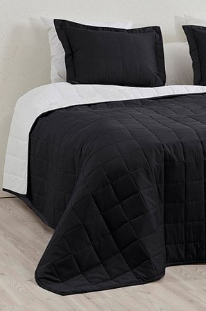 Jotex - Tagesdecke, Einzelbettgröße 150 x 250 Cm Schwarz/Weiß - MATILDA - Kaufe Tagesdecken bei Jotex