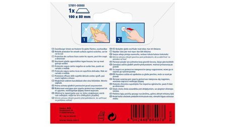 Tesa Protect Filzgleiter rechteckig 100 x 80mm braun