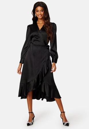 Object Collectors Item-Objsateen Wrap Dress-36