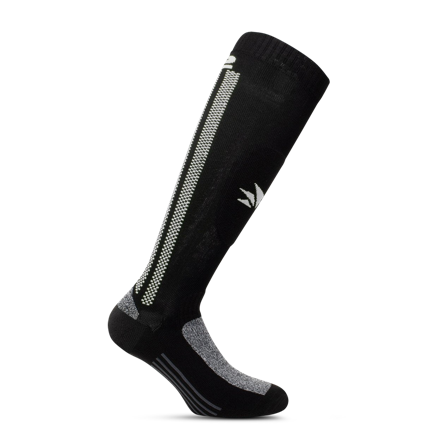 SIXS MOT 2 knähöga strumpor Svart/Vit S