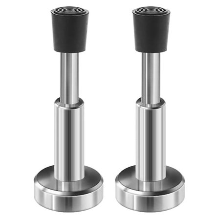 2-pak dørstopper, kraftig dørpute, dørstopper, hydraulisk for dørbunn, dørstopper uten boring