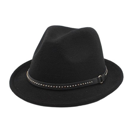 Fedora Hatt Dame Bredbremmet Filthatt Herre Jazzhatt Unisex Trilby Utendørs Caps
