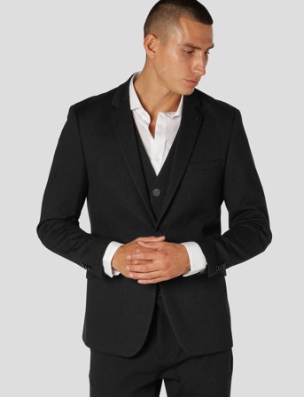 Clean Cut Copenhagen Milano Jersey Blazer - Black - 48
