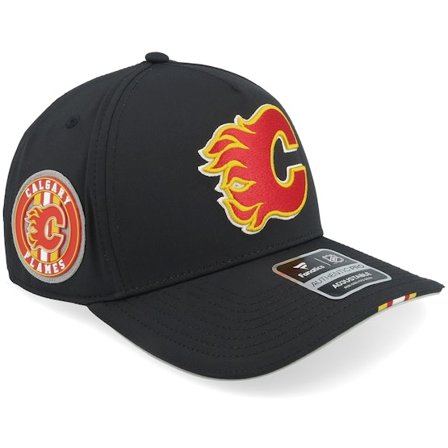 Fanatics - NHL Nero adjustable Cappellino - Calgary Flames Auth Pro 2025 NHL Mesh Black/Red Adjustable @ Hatstore
