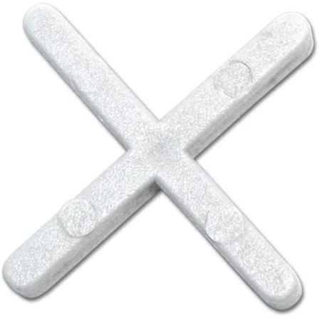 Kakeldistanser för korrekt placering av kakel | Högkvalitativt underlag | 3mm kakeldistanser | Tunna fogar | Vita kakeldistanser