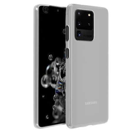 Etui - AVIZAR - Galaxy S20 Ultra - Fleksibel Gel Silikone - Ultratynd - Frostet hvid