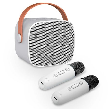 Bærbart karaokesæt med trådløse mikrofoner