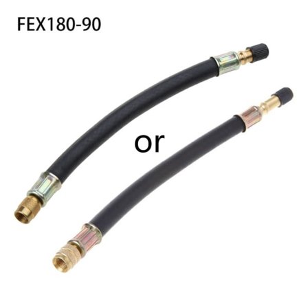 Cykelpump för ventilförlängare Förlängningsrör Gummislang Inflationsslang Slang Elektro null - 90