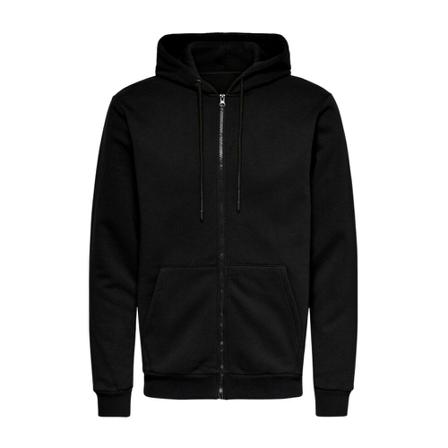 Only & Sons, Men's Sweatshirt Zwart, Heren, Maat:M
