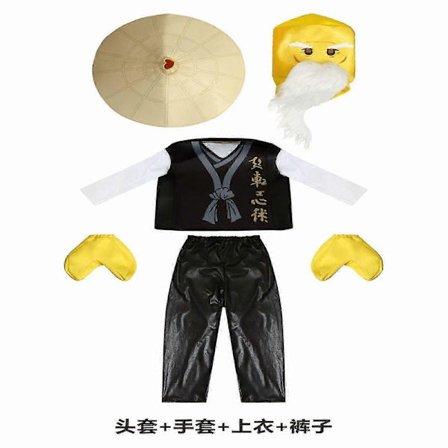 Ninjago Kostume Halloween Cosplay Outfit Festforestillingstøj Blødt