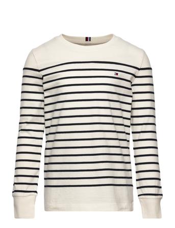 Stripe Tee L/S T-shirts Long-sleeved T-shirts Multi/mönstrad Tommy Hilfiger