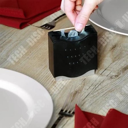 Lunavo Grå Tandpetare Dispenser 8.5cm Praktisk Chic[D]