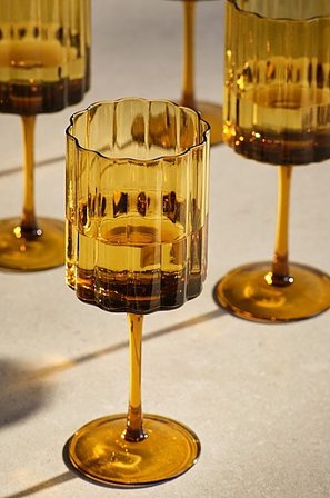 Jotex - Wijnglas 4 Stuks Bruin Bruin - FUMA - Koop Wijnglazen bij Jotex