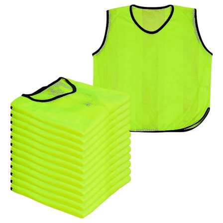 A2Z 12-pak Sports Mesh Bibs Komfortable Under Fodbold Rugby Sport Børn/Voksen