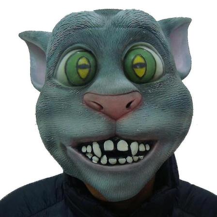 Latex Talking Tom Kat Maske Hovedbeklædning Cosplay Sjov Fest Halloween Rekvisitter
