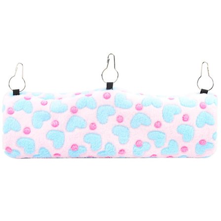 Marsvine sove seng komfortabel hængekøje varm soveseng hængekøje kæledyr rede (45X13 cm, pink)