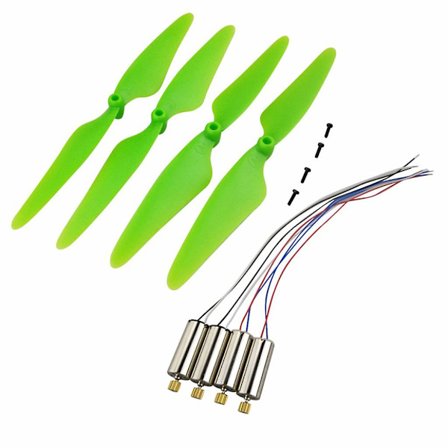 4 stk. Propeller + Motor for Hubsan X4 H502E H502S H216A RC Quadcopter Reservedeler