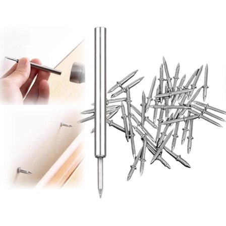 Dobbelthovede Søm til Fodpaneler - Sømløse Søm til Fodpaneler i Massivt Træ med
