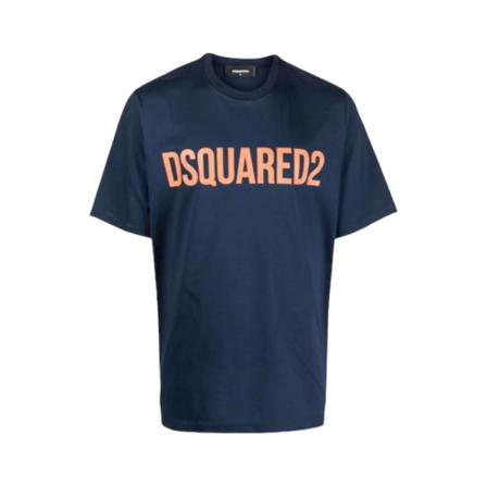 Dsquared2 T-Shirts , Blauw , Heren , Maat: S