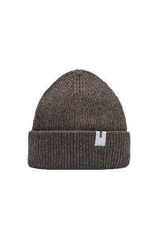 Stiksen Beanie 02 Merino Regular Fit Accessoarer Unisex Brun ONESIZE