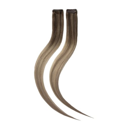 Rapunzel of Sweden Single Invisible Clip-ins 2 stk Dark Ashy Blonde Balayage 40 cm, Hår, Børster & Accessories, Hair Extensions