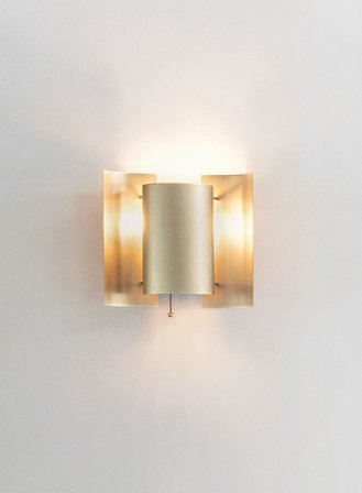 Butterfly vegglampe - messing