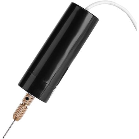 Mini Smyckesborr Mini Elektrisk Mikro Handborr, DC 5V Bärbar Handborr för Trä Plast Papper Aluminiumbräda Borrning, för 0,7-1,2 mm, Chuck Också