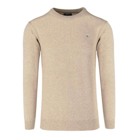Gant - Stickade Tröjor - Beige - Herr - Storlek: Xl, Herr, Storlek: XL