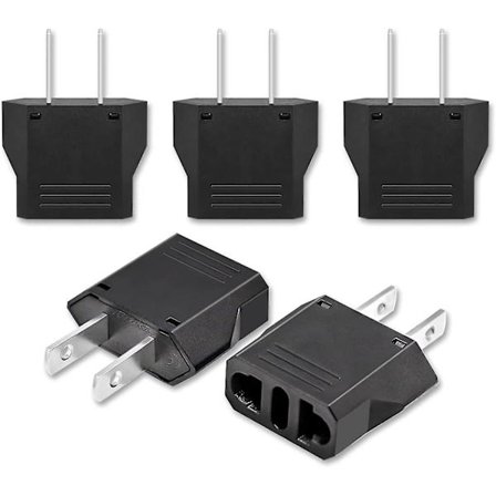 5x Rejseadapter, amerikansk/Kina/Japan/Canada/Mexico Universal Stikadapter (FMY)