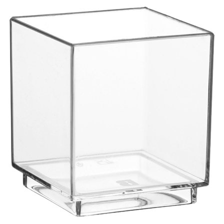 Små Firkantede Begre Transparente