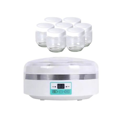 Yoghurtmaskin med 7 glassbegre Automatiske yoghurtmaskiner for kafé kjøkken hjemme