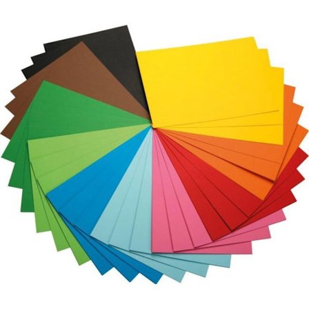 Fotokopieringspapper Happy color A4 80 g, blandade färger, 200 ark